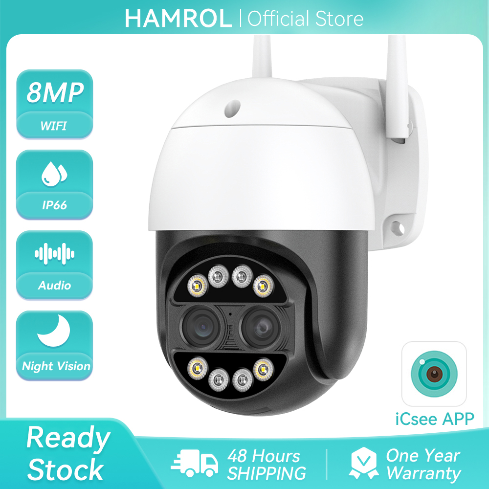 Smart Home Camera Ezviz - 8MP PTZ WLAN-Kamera mit Doppellinse, 8-fachem
