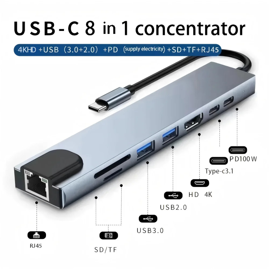 8-in-1 Typ-C Dockingstation mi – Smart Home Hub 2 Bewertung und Preis