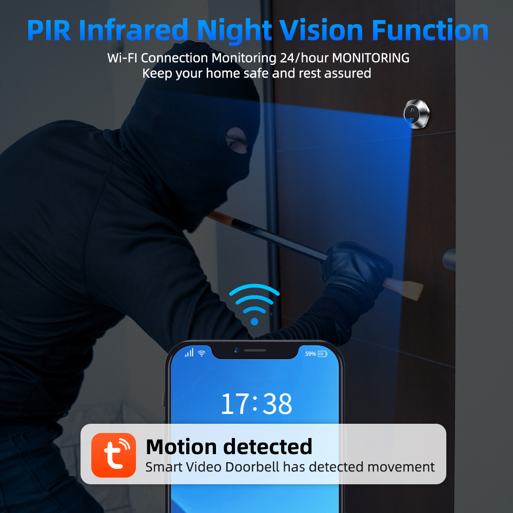 1080P WiFi Guckloch Tuya Smart – Smart Home Video Bewertung und Preis